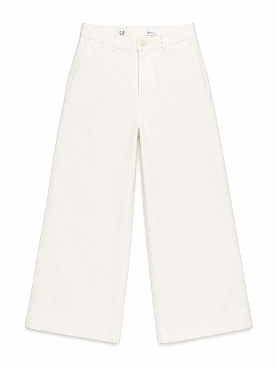GAP Denim - Gap High-Rise Wide-Leg Crop Denim, Sea Salt, Size 0, EXCELLENT CONDITION